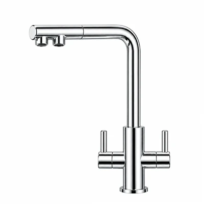 304 Dur Di-staen Purifier Dŵr Poeth ac Oer Faucet Cegin